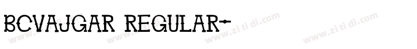 BCVajgar Regular字体转换